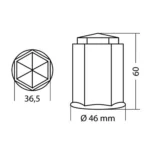 Allride Καπάκια Χρωμίου για Μπουλόνια, 33mm 10 Τεμάχια - Image 3