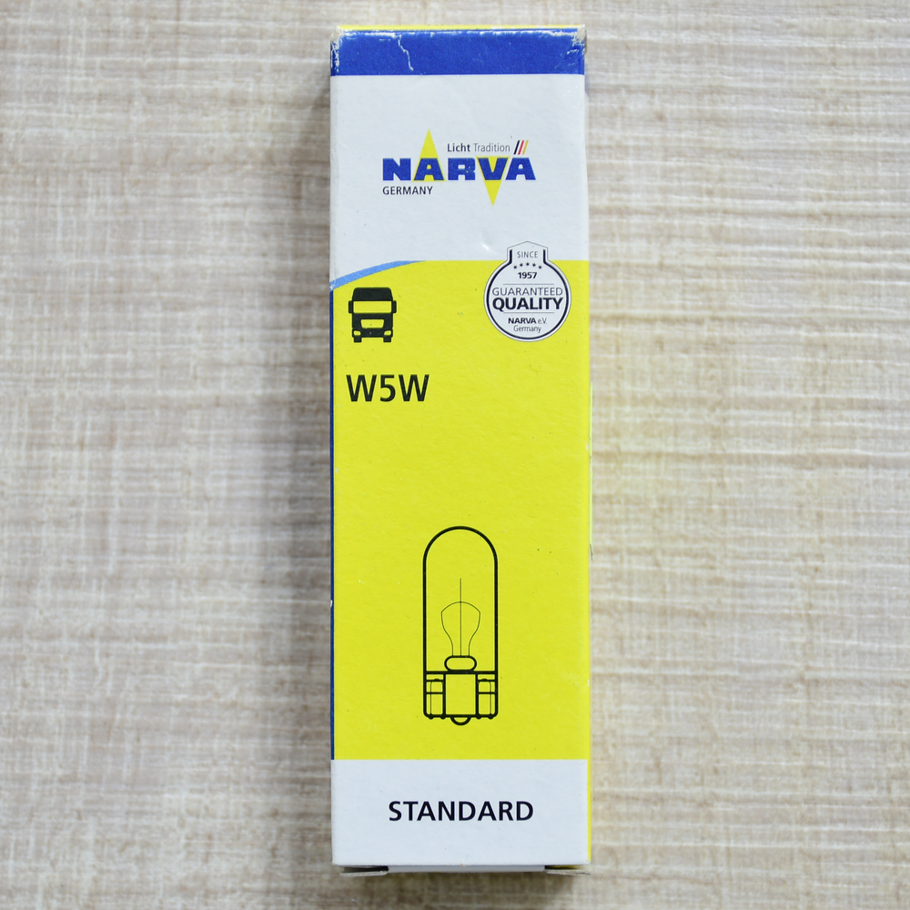 w5w-1 Narva W5W STANDARD 24V 5W - Συσκευασία 10 Τεμαχίων - Image 1